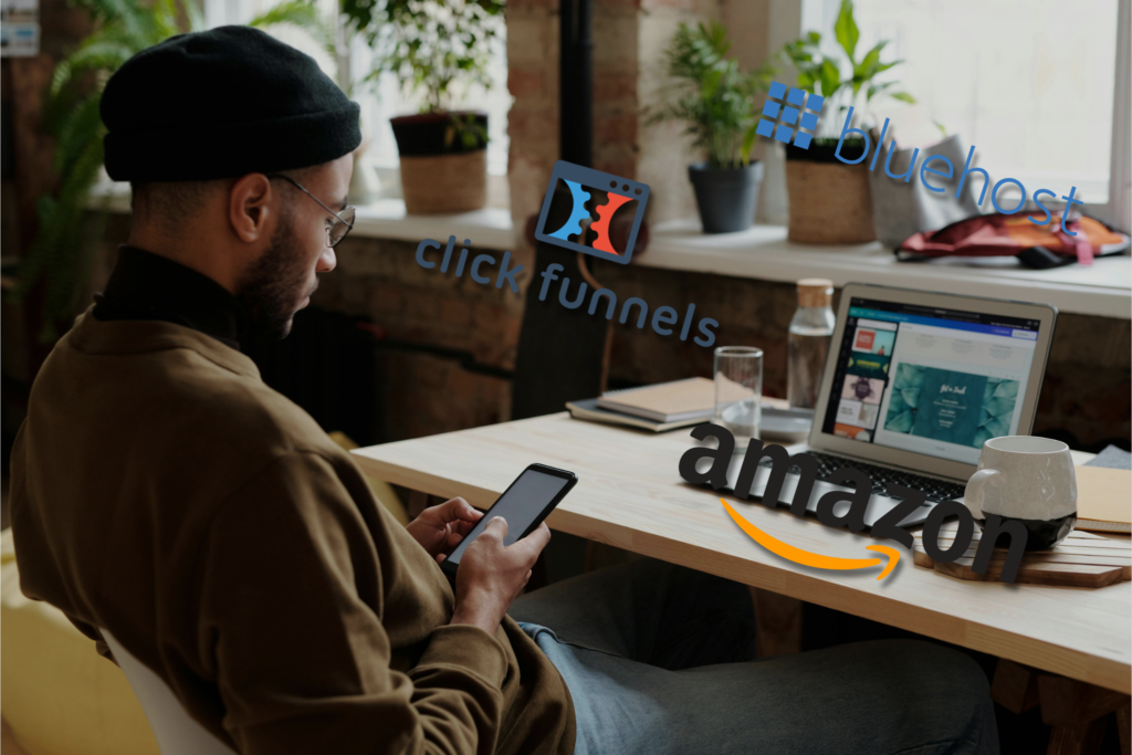 Best affiliate programs for bloggers in 2025 hero image showing blogging tools and money icons