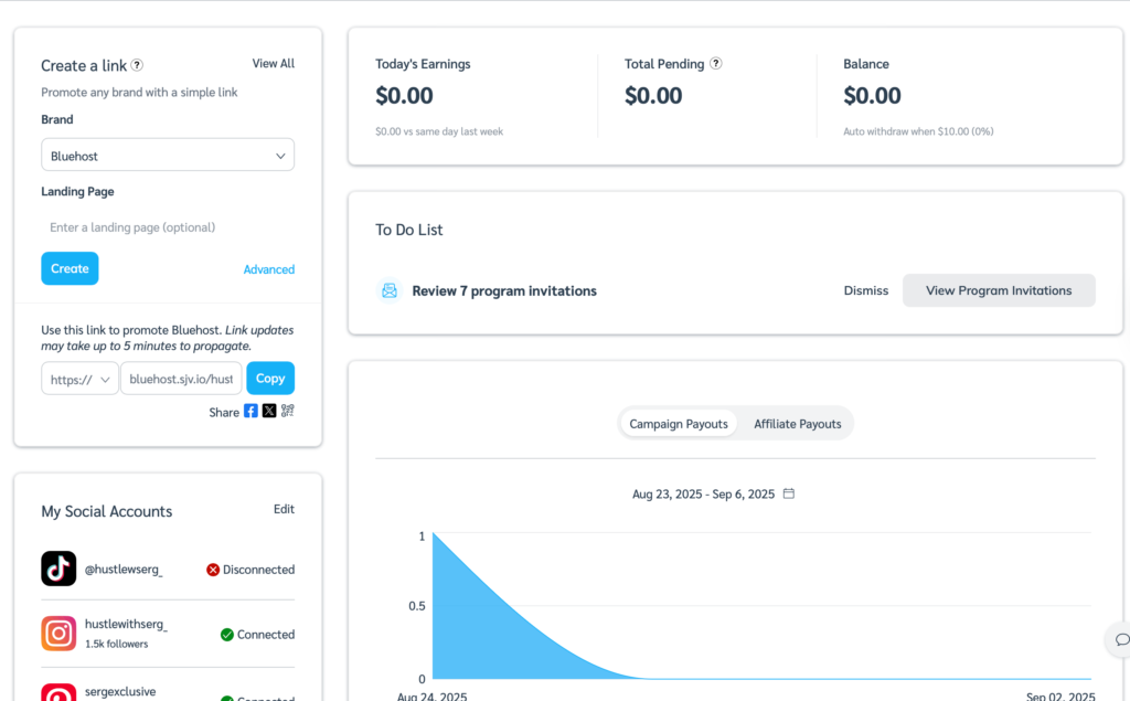 Bluehost affiliate program for bloggers in 2025